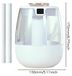 Humidificateur 1,5L - Humidificateur USB-C pour bureau - Grande capacité - Double sortie de brume - Silencieux