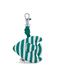 KIPLING Sleutelhanger 'FISH CHARM' donkergroen / wit