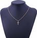 Bol Ketting met kruisje goudkleur