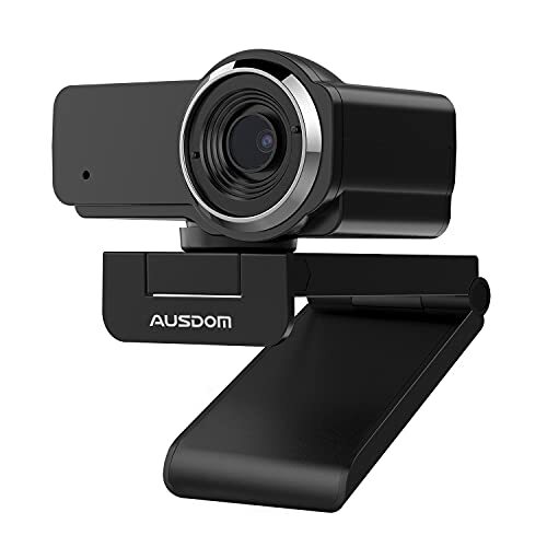 ausdom AW635 Full HD 1080p webcam met microfoon, USB streaming webcamera's Handmatige focus 60° FOV Plug & Play voor PC Mac Pro Computer Laptop Desktop Online Class Zoom Webex Skype Google Meet Teams