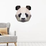 Ambiance Sticker Origami panda sticker 80 x 75 cm