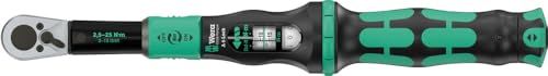 Wera Click-Torque Lock A 6 clé dynamométrique réglable, fonction torque lock, cliquet à tension droite, 2,5-25 Nm, 1/4 pouce x 2,5-25 Nm