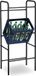 Merkloos / Sans marque Relaxdays Krattenrek - Staal - Zwart - 116 x 50 x 34 cm