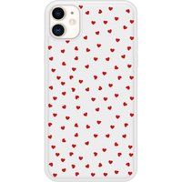 iPhone 11 Pluie de Coeurs bedrukt siliconen hoesje
