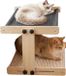 Merkloos / Sans marque Wan GmbH Kattenhangmat Zwevend - Kattenbank Raambank - Huisdier Ontspanning - Stevig Houten Frame - 43.5x39x31cm - Houtkleur