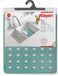 Rayen Serviesset M | met afvoergaten | Beschermt de gootsteen | antislip, natuurlijk rubber, watergroen, afmetingen: 27,5 x 32 cm