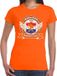 Bellatio Decorations Holland drinking team T-shirt Oranje Dames - Koningsdag / Supporters Kleding - Katoen - XXL