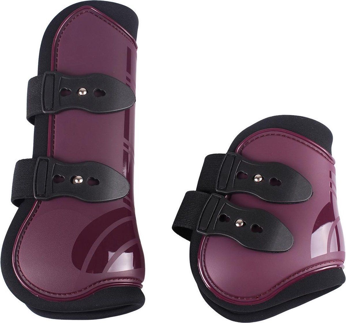QHP Peesbeschermerset - Dark Red - pony