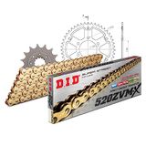 Kettingset DID Kettingset staal 520ZVM-X / 114 klinknagel slot voor Kawasaki Z E-versie 800 cc bj. 2013-2017