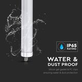 HOFTRONIC – Set van 12 LED TL armaturen rechthoekig 150cm – 48W 5760lm – Koppelbaar tot 8 stuks – Neutraal wit 4000K – IP65 waterdicht – ABS kunststof – Vervangt 82W verlichting
