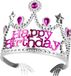 Boland Tiara 'Happy birthday' Zilver