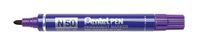 Pentel, Permanent balpen N50, violet zwart, 12 stuks