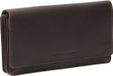 The Chesterfield Brand Leren Portemonnee Tirol Harmonica Wallet Brown Donkerbruin