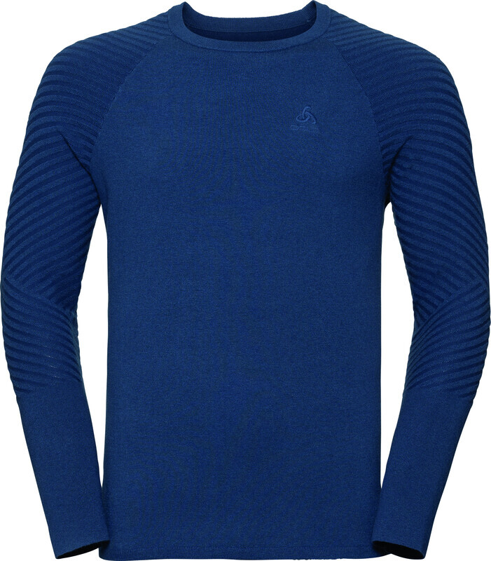 ODLO Unity Kinship Light Midlayer Heren, estate blue melange XXL 2020 Sweatshirts & Trainingsjassen