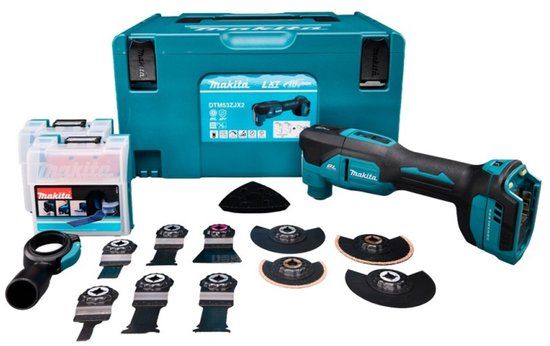 Makita DTM53ZJX2 Accu multitool + accessoires LXT 18V Basic Body in Mbox
