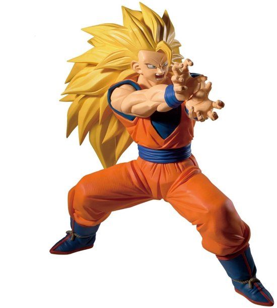 Bandai Dragon Ball Z Match Makers PVC Statue Super Saiyan 3 Son Goku (Vs. Majin Buu) 16 cm