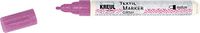KREUL 92661 Textielmarker glitter medium, rosé