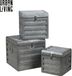 Urban Living LOFT & METAL METALEN KIST X3 S26X26XH27CM/M32X32XH31CM/L37X37XH35CM