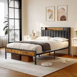 Bealife BF26 Bedframe - 200 x 140 cm - Donkergrijs