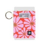 Thread Wallets Ultra Slim Card Holder Wallet - Slim Wallet voor dames en heren - minimalistische portemonnees voor vrouwen - kleine portemonnee voor dames en heren, rood/roze, één maat