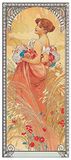 Artopweb TW17019 Mucha - Etè 1900 decoratieve panelen, meerkleurig, 19 x 43 cm