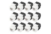DIGITUS DN-93603 - Keystone module Cat 6 - 12 stuks - Zwart/Wit
