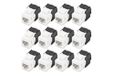 DIGITUS DN-93603 - Keystone module Cat 6 - 12 stuks - Zwart/Wit