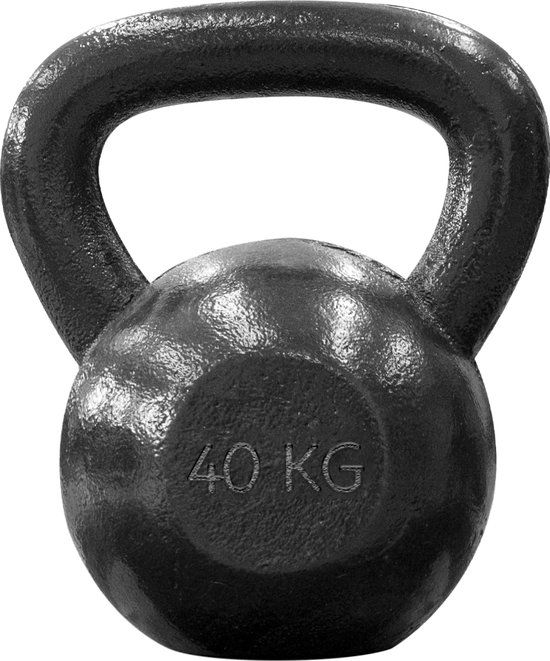 Focus Fitness Kettlebell - 40 KG - Gietijzer - Zwart