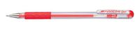 Pentel 0.6mm Tip Hybrid Grip Vivid Gel Inkt Pen met Rubber Vinger Grip - Rood