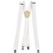 Fabio Farini Y-Design Hosenträger, 2,5cm Breit, Verstellbar, Weiß