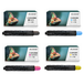 Evoke Toner Compatible pour Canon C-Exv29 Cexv29 4X Cmyk: Noir, Cyan, Magenta, Jaune 117000 Pages Imagerunner Advance C5030 C5030I C5035 C5035I C5235I C5240I