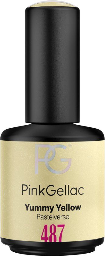 Pink Gellac Gellak - 487 Yummy Yellow 15ml