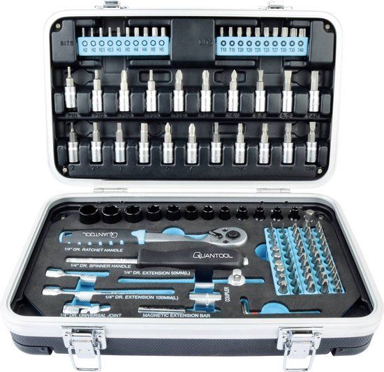 Brüder Mannesmann QUANTOOL Q25003 Bitset 116-delig 1/4 (6.3 mm)