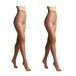 Conte elegant 2-pack duurzame semi-matte damespanty's - dunne damespanty's met gemarkeerde slipjes - gladde SOLO 20 kleur Natuurlijke maat 4