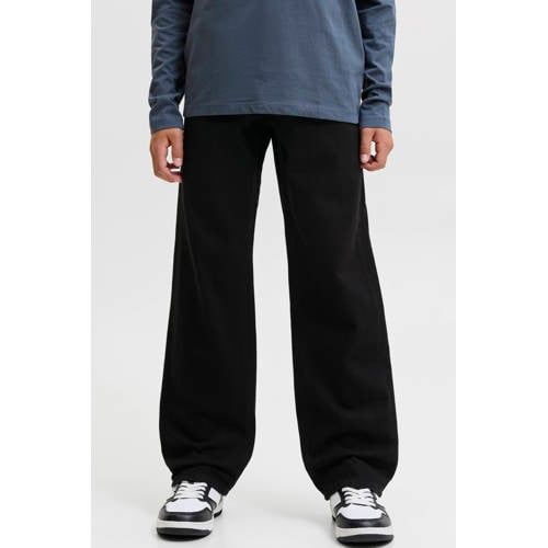JACK & JONES JUNIOR JJICHRIS JJORIGINAL relaxed fit loose fit jeans - zwart