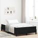 Maison Exclusive - Lit boxspring avec matelas, noir, 120 x 200 cm, rembourré