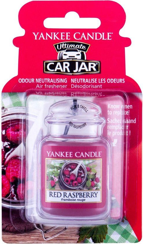 Yankee Candle - Red Raspberry Ultimate Car Jar - 4 ml - 1 stuk(s)