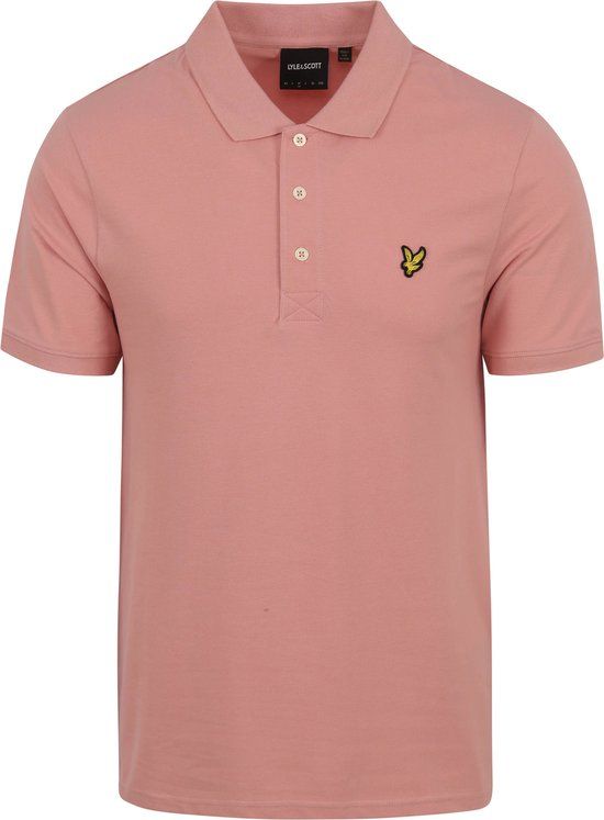 Lyle & Scott Polo Shirt - Plain Pink - Men's Regular Fit - Size M