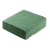 Morigami Standaard servetten, 1/4 vouwen, 200 servetten, kanten afwerking, groen