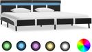 Maison Exclusive - Cadre de lit avec LED sans matelas gris similicuir 180x200 cm