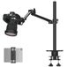 TARION Camerarm Bureaumontage: Heavy Duty DSLR Desktop Mount Camera Stand met Tablet Houder Dubbele C Klem 1/4 3/8 Schroef Adapter Articulerende Arm voor Selfie Streaming Videografie TitanRig Lite Z