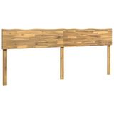 vidaXL - Live - Edge - Hoofdbord - ROSTOCK - Wit - 180 cm - Massief Acacia Hout