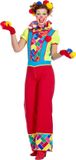 Wilbers Clownskostuum Retro Dames Twirly - Maat 38