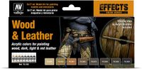Vallejo Model Color Wood and Leather - 8 kleuren - 17ml - 70182