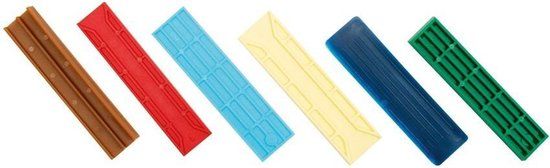 Zwaluw Beglazingsblokje 26 X 2 X 100 mm Blauw 100 Zk