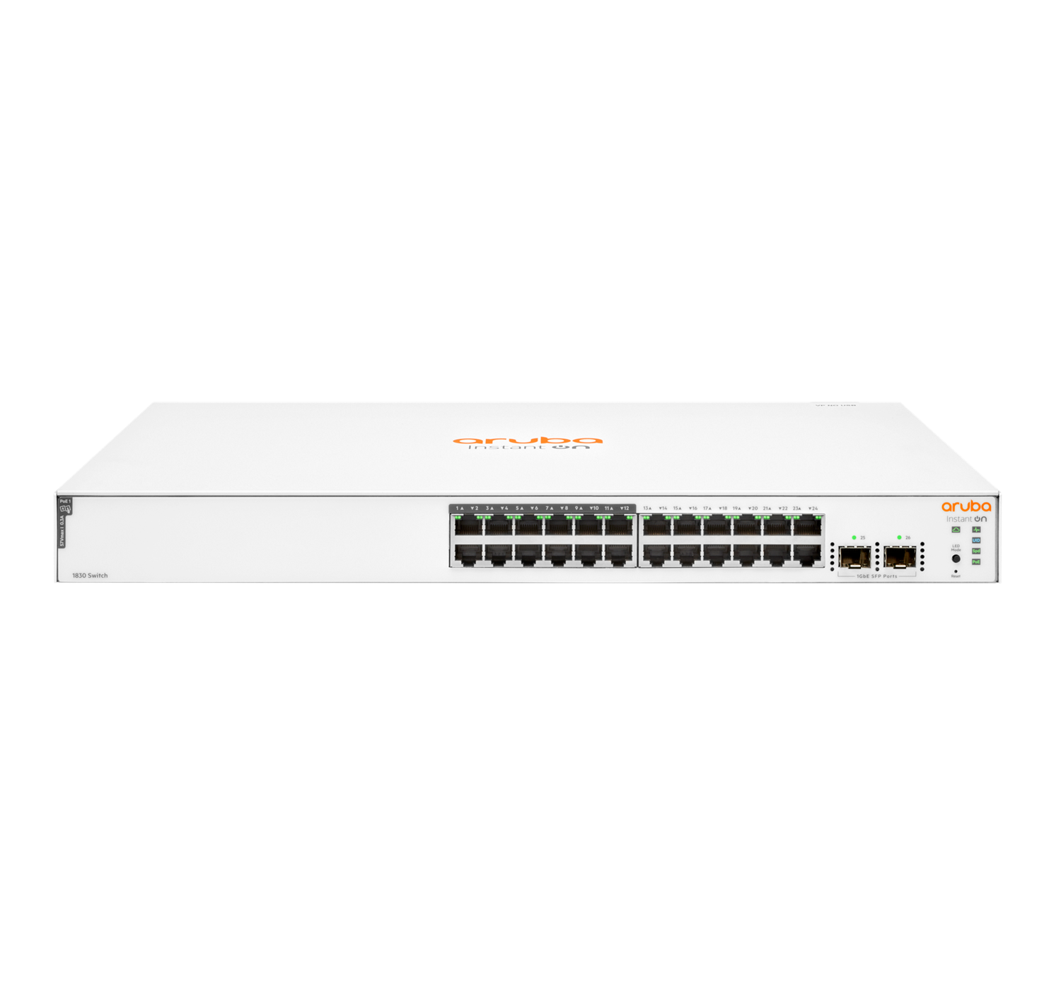 HP Aruba Instant On 1830 24G 12p Class4 PoE 2SFP 195W