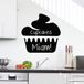Ambiance Sticker Schoolbordsticker - uitwisbare zelfklevende muurstickers - Cupcake-design - 40x40cm