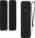 kwmobile hoes geschikt voor Apple Siri Remote 3rd / 2nd Gen - Siliconen anti-slip hoes voor afstandsbediening in zwart
