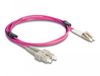 DeLOCK 87917 InfiniBand en Glasvezelkabel 2 m LC SC Violet
