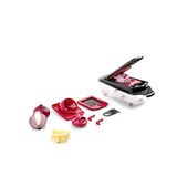 Jata Hogar HMAQ4504 Groentesnijder, aardappelsnijder, 2 messen, roestvrij staal, accessoires met 5 verschillende snijkanten, BPA-vrij, Master Cut